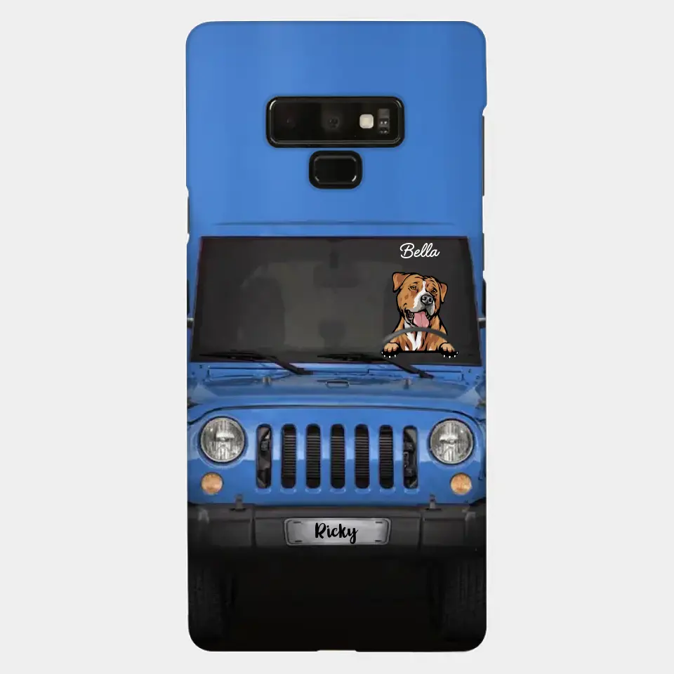 Love Puppy Kitten Pet Dog Cat Driving Colorful Car Personalized Phone Case